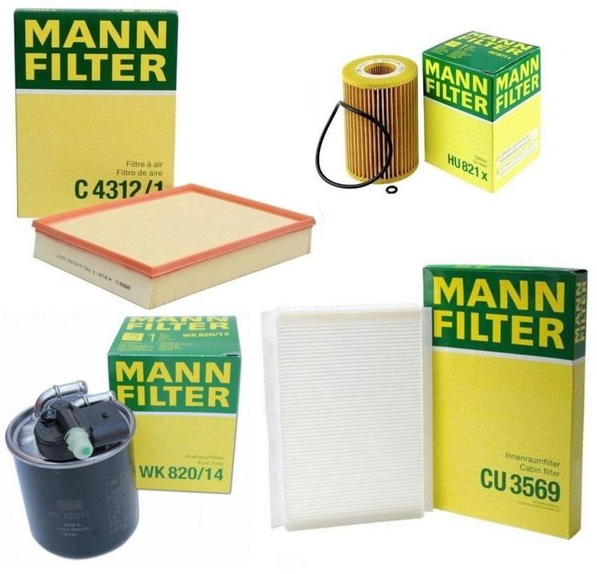 Mercedes Filter Service Kit 6421800009 - MANN-FILTER 1789633KIT